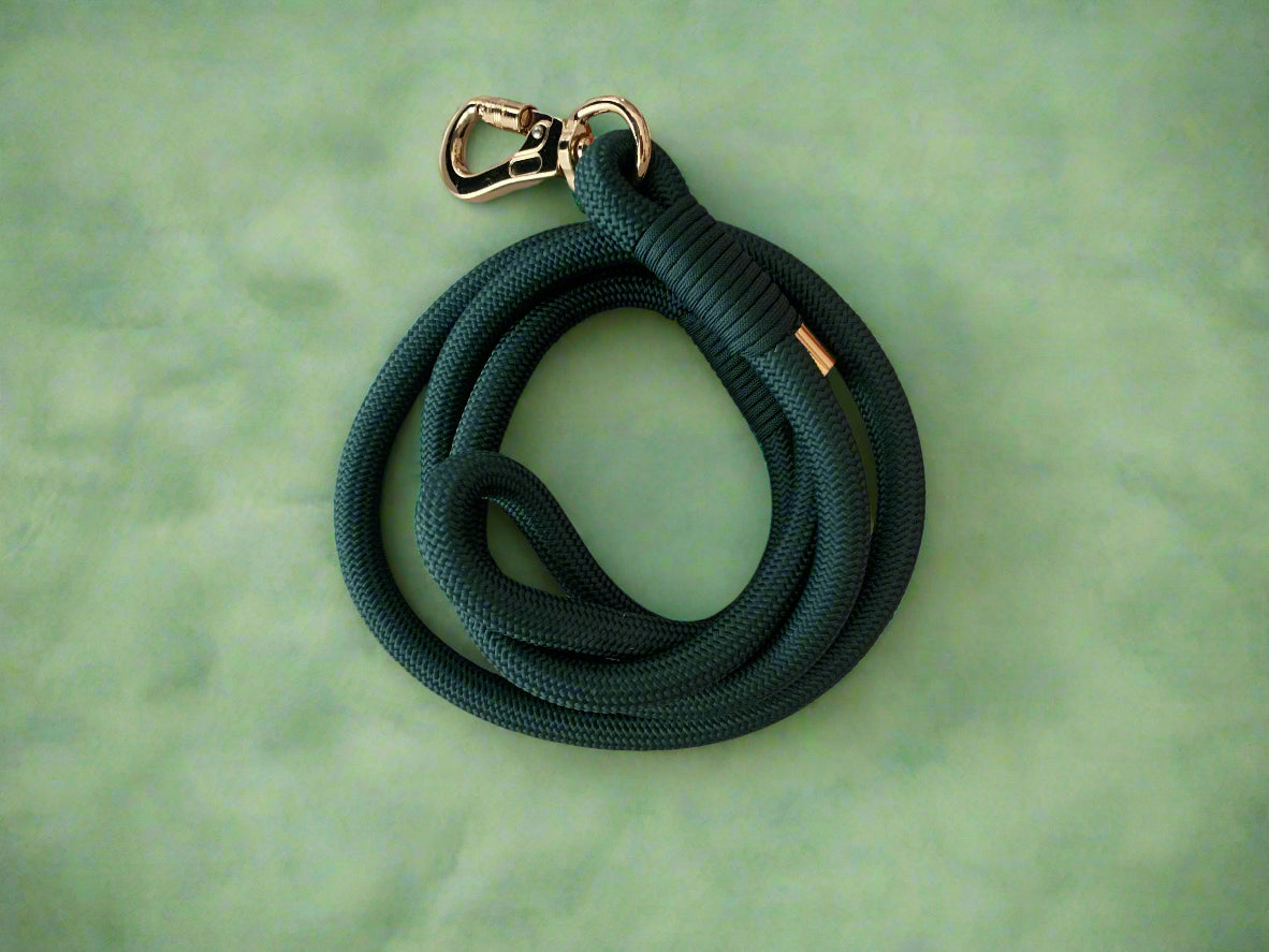 Forest Green Rope Leash