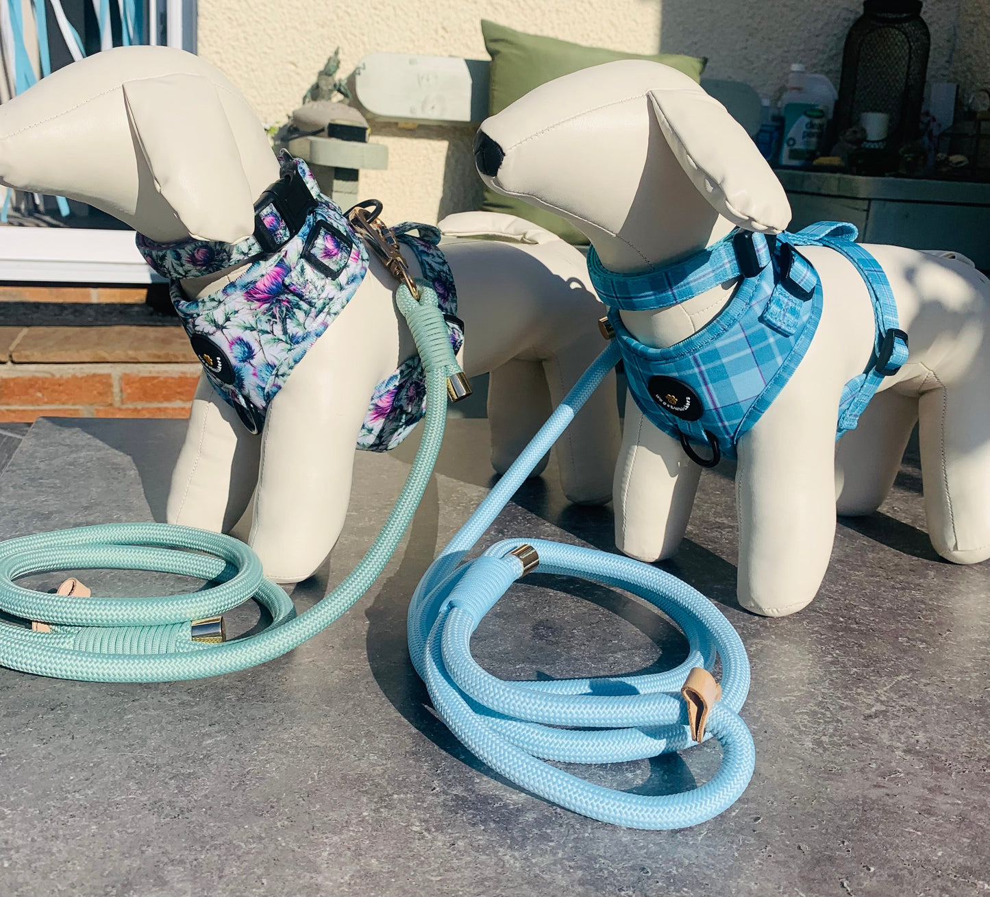 Powder Blue Rope Leash
