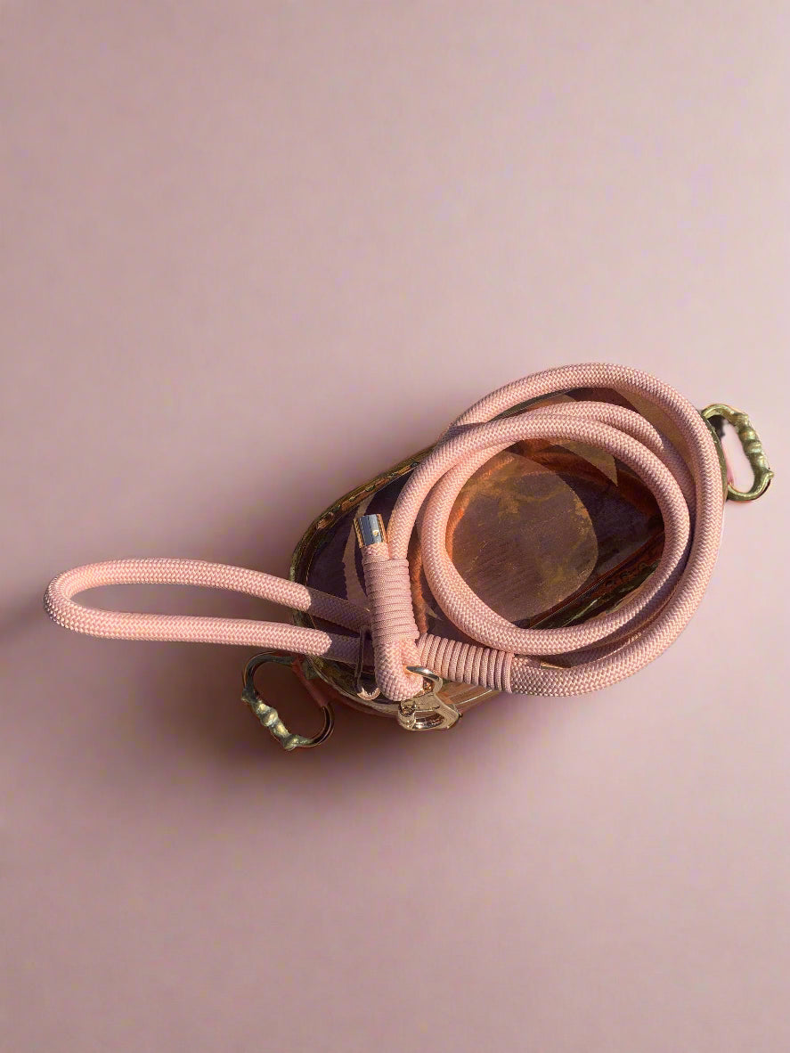 Blush Pink Rope Dog Leash