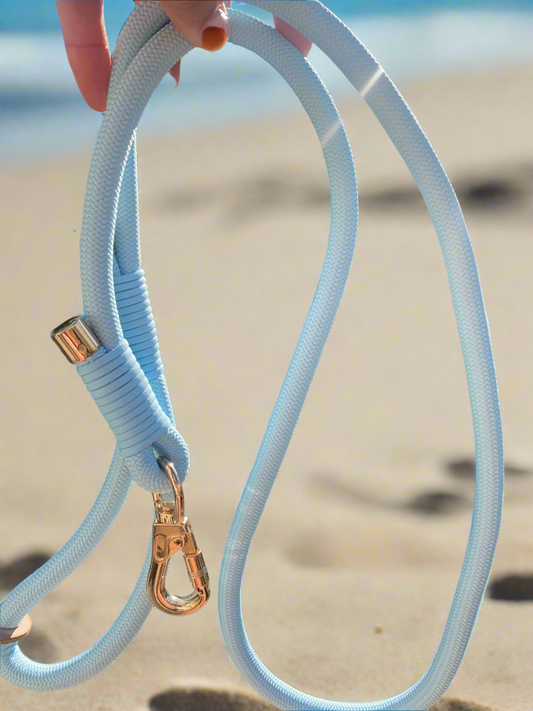 Powder Blue Rope Leash