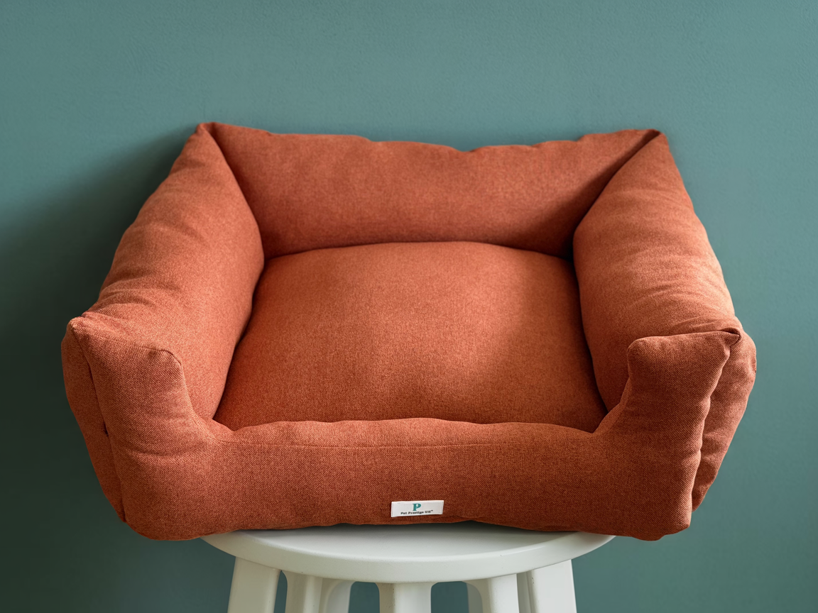 Prestige Natural oatmealLounger Luxury Dog Bed for Mid-to-Large Dogs -Dog Bed