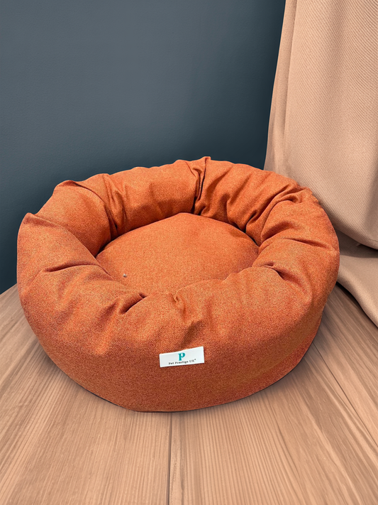Prestige  Rust Nest Round Dog Bed -Dog Bed
